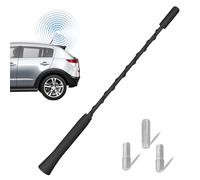 1 Car Aerial, Universal Car Radio Aerial Replacement, AM/FM Signal Booster with M4, M5, M6 Threads, 23cm/9" Length, Compatible with Trucks, Hatchbacks, Sedans, Campers