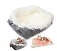 1 Cat Sleeping Bag, Self Warming Cat Bed, Warm Igloo Bed with Soft Interior, Perfect for Small to Medium Cats, 61 x 51 cm, All Seasons Your Pet'S Exclusive Comfortable Space