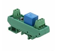 1 Channel DIN Rail Relay Board with Built-in Electromagnetic Relay, Surge Suppression, and Overvoltage Protection for Electrical Systems (DC12V)
