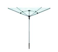 1 Click Buy Heavy Duty 4 Arm Rotary Airer Clothes Garden Washing Line Dryer Folding Outdoor Rotary Clothes 50m Airer/Dryer Washing Line With Ground Spike Or Socket And Waterproof Protective Cover