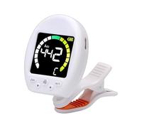 1 Clip-on 360° Swivels Digital Tuner with Metronome, Quick Tuning for Guitar, Bass, Ukulele, Violin & All Instruments Bass