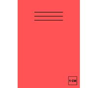 1 cm Square Exercise Book A4: 10 mm Squared Quad Ruled Grid Paper Notebook Perfect For Mathematics, Science, Graph, Writing Pad 100 Pages - Red - MADE IN UK