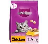 1+ Complete Dry With Chicken 1.9kg - Dry Cat Food Formulated With Balanced Minerals to Support Lower Urinary Tract Health - Essential for a Strong and Clear Vision