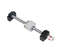 1 Complete Set SFU Precision Ball Screw 4-Nut Set 1605 2005 2505 2510 3210 with End Support and Coupling(SFU2505-4 set,1700mm)