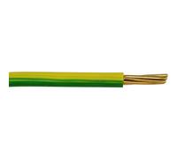 1 CORE Electrical Cable Wire Wiring Conduit Length Single 1.5/2.5/4/6/10mm2 230V (6mm2 x 10m, Green/Yellow)