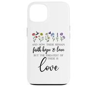 1 Corinthians 13:13 Bible Verse Christian Faith Hope Love Case for iPhone 13