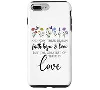 1 Corinthians 13:13 Bible Verse Christian Faith Hope Love Case for iPhone 7 Plus/8 Plus