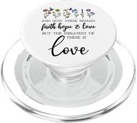 1 Corinthians 13:13 Bible Verse Christian Faith Hope Love PopSockets PopGrip for MagSafe