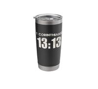 1 Corinthians 13:13 Faith Hope Love Scripture Stainless Steel Insulated Tumbler