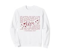1 Corinthians 13:4-7 Christian Bible Verse Love Sweatshirt
