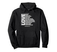 1 Corinthians 13:4-7 Love Is Patient Bible Verses Graphic Pullover Hoodie