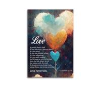 1 Corinthians 13 4 Motivational QuotesCanvas Poster Wall Art Poster for Room Living Room Study Aesthetics And DecorationUnframe-style 24x36inch(60x90cm)