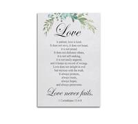 1 Corinthians 13 4 Vintage ChristianCanvas Poster Wall Art Poster for Room Living Room Study Aesthetics And DecorationUnframe-style 12x18inch(30x45cm)