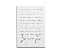 1 Corinthians 13 Christian LiteraryCanvas Poster Wall Art Poster for Room Living Room Study Aesthetics And DecorationUnframe-style 24x36inch(60x90cm)
