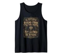 1 Corinthians 16:13 Act Like Men Bible Verse Christian Tank Top