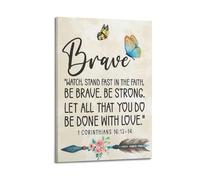 1 Corinthians 16 13 Quote MotivationalCanvas Poster Wall Art Poster for Room Living Room Study Aesthetics And DecorationFrame-style 20x30inch(50x75cm)
