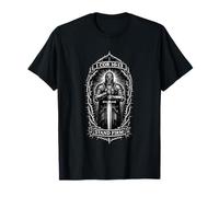 1 Corinthians 16:13 Stand Firm Christian Knight Strength Gym T-Shirt