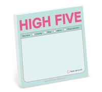 1-Count Knock Knock High Five to Do Sticky Note Pad, 3 x 3-inches (Pastel Edition)