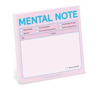 Knock Knock Sticky Note Pad Mental Note to Do – 3 x 3 in – 1-Count (Pastel Edition)