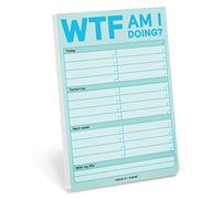 1-Count Knock Knock WTF Am I Doing? Pad, to Do List Notepad & Daily Planner Pad, 6 x 9-inches (Pastel Edition)
