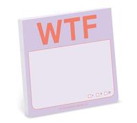 1-Count Knock Knock WTF Sticky Note Pads, 3 x 3-inches Each (Pastel Edition)