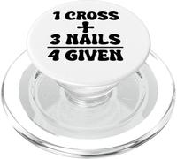 1 cross 3 nails 4 given Easter Sunday Jesus Men Women & Kids PopSockets PopGrip for MagSafe