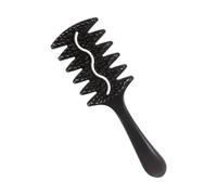 1. Curl-free, voluminous S and natural hair thermal defining brush defining comb for ergonomic grip