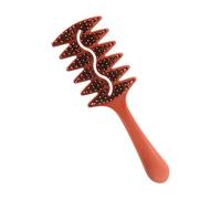 1. Curl-free, voluminous S and natural hair thermal defining brush defining comb for ergonomic grip