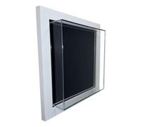 1" Deep Acrylic Shadow Display : 10X10" Memory Keepsake Case - White Frame