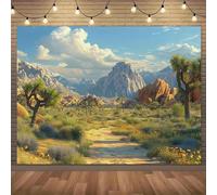 1 desert landscape Mojave National Park Joshua Tree National Park background cloth party banner birthday party decoration 440x300CM