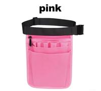 1 Diagonal Crossing Tool Kit Fanny Pack Utility Belt Adjustable Waistband Healthcare Organizer for Dentistry 8 Separate Pockets Diagonal Span Tool Kit 900d Nylon Material (Pink)