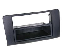 1-DIN Car Stereo Bezel Frame 2-DIN Mount for MERCEDES GL Class X164 Black Matt