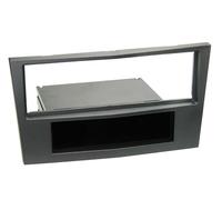 1-DIN front adapter with vacuum pocket compatible with Opel carbon metallic