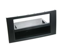 1-DIN Front Panel Adapter with Storage Pocket for Ford Black