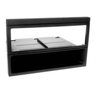 1-DIN Front Panel Adapter with Storage Pocket Mazda MX-5 / 323 / 626 Black