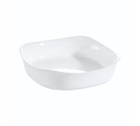 (1 Dish, 20cm Square) Opal Glass Oven Cooking Serving Food Dishes Baking