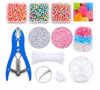 1 DIY Squishy Ball Craft Kit with 12 Pieces - Creative Sensory Making Make And Personalise A Satisfying Squishy Ball With A Handy Twelve-Piece Craft Set