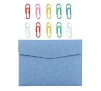 1 Document Bag, 10 Paper Clips, Travel Document Holder Organizer, Travel Document Holder A4, Leather Document Bag, Document Organizer, Document Folder