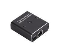 1 Drag 2 RJ45 Gigabit Ethernet Splitter Network Cable USB C Network for Laptop, TV Box, Router 2 In1 Out