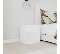 vidaXL Nightstand 2 pcs with Drawer White