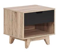 Beliani 1 Drawer Bedside Table SPENCER Black