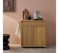 1-Drawer Kitchen Wooden Effect Sideboard With 2 Doors Natural - Sweeek
