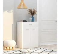 Shoe Cabinet White 60x35x84 cm Chipboard