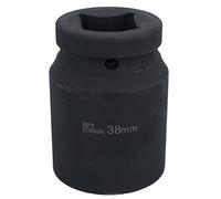 1" Drive 38mm Deep MM Impact Impacted Socket 6 Sided Single Hex