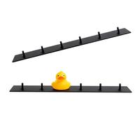 1 Duck Holder for Jeep Dashboard with Rubber and Plastic Duck Plugs, Disposable Capable of Holding up to 6 Ducks, Ideal for Displaying Jeep-Themed Gifts (Does Not Include Rubber Duck) Black