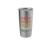 1 e a - 2 e Drum Drumming Music Instrument Vintage Drummer Stainless Steel Insulated Tumbler