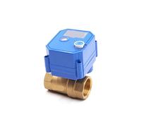 1"" Electric Ball Valve Brass 2-Way 2/3-wire Actuator with Manual Switch AC220V DC24V DC12V ADC9-24V(Adc9-24v-cr01)