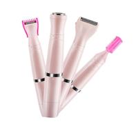 1 Electric for Women, Pink Abs Body Hair Trimmer | Washable, USB Charging, Painless Shaving, Effective Removal for Upper Lip Moustaches and Body Hair