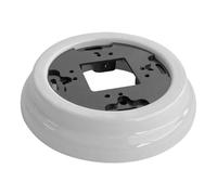 1 Element White Porcelain Surface Frame, Perfect for Electrical and Decorative installations. Ideal to Enhance Any Space.