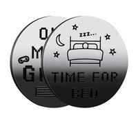 1 Extra Play Time For Bed Coin - Double Sided Players Decision Making Coin, Coin To Go To Bed | 1 Game/Extra Time To Go To Bed And 1